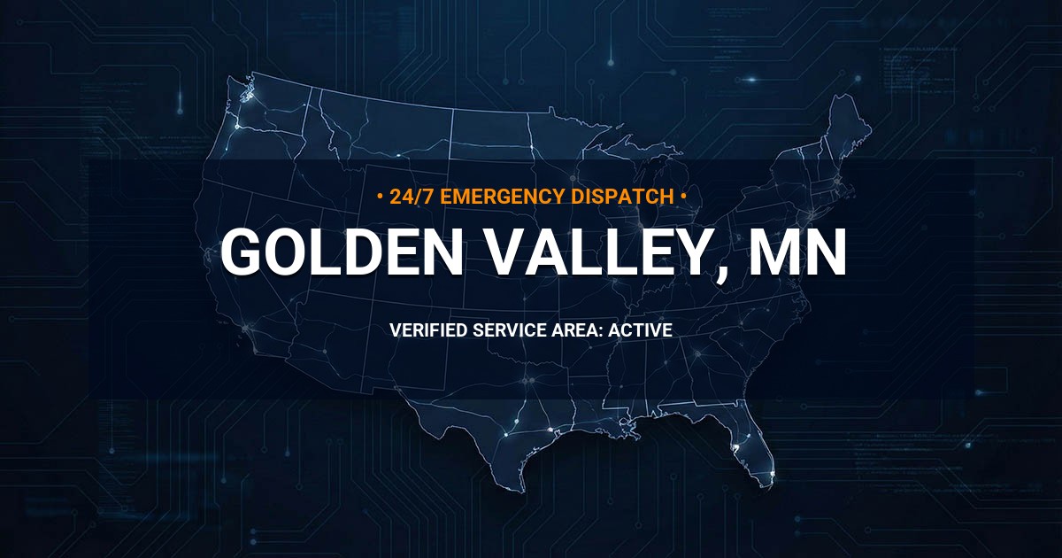 Emergency Plumbing Dispatch Map for Plumbing Services: Golden Valley, MN