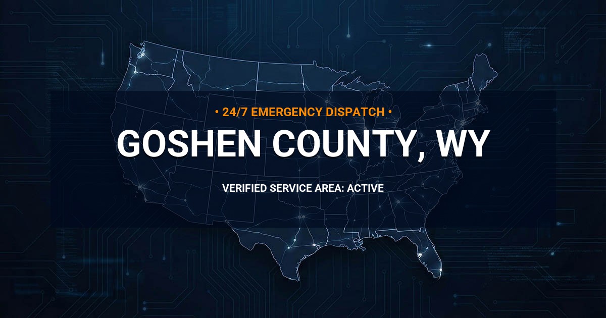 Emergency Plumbing Dispatch Map for Goshen County Plumbing Logistics