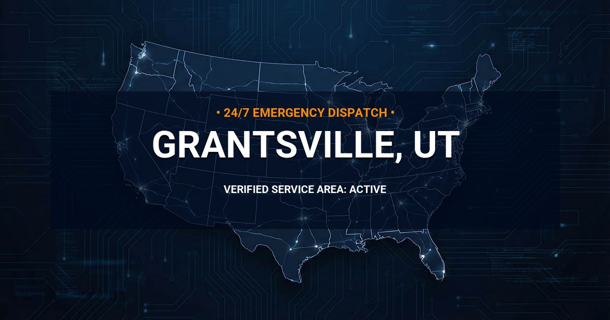 Emergency Plumbing Dispatch Map for Plumbing Services: Grantsville, UT