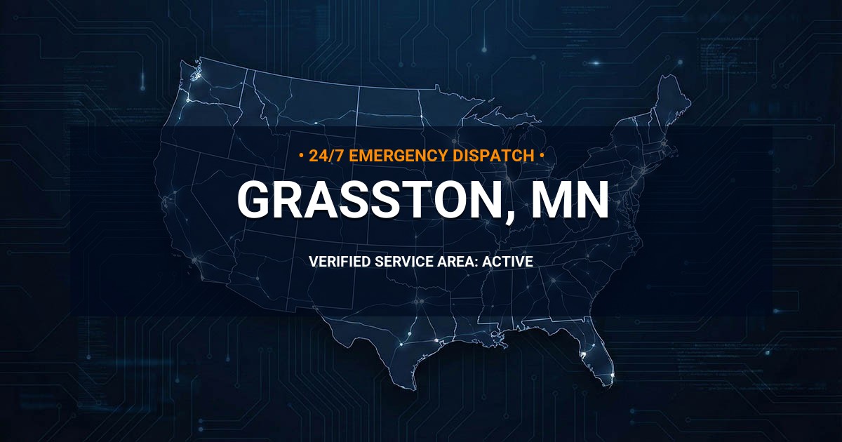 Emergency Plumbing Dispatch Map for Plumbing Services: Grasston, MN