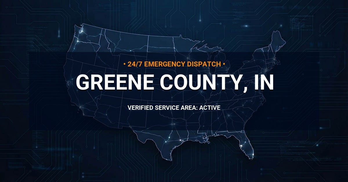 Emergency Plumbing Dispatch Map for Greene County Plumbing Logistics