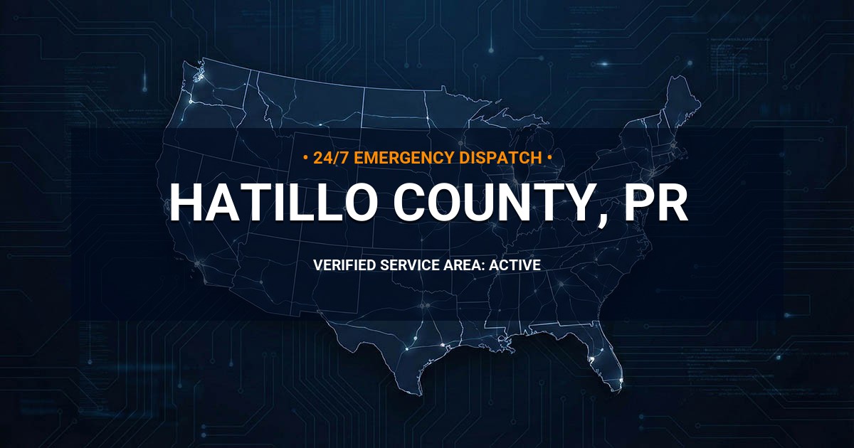 Emergency Plumbing Dispatch Map for Hatillo County Plumbing Logistics