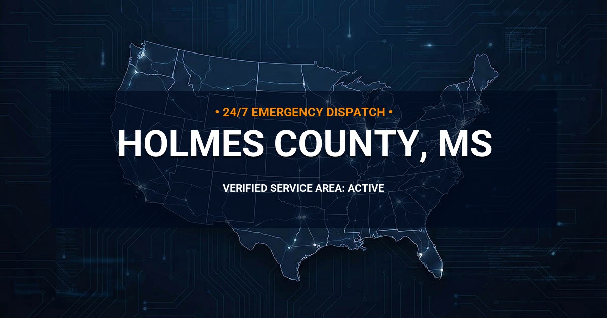 Emergency Plumbing Dispatch Map for Holmes County Plumbing Logistics
