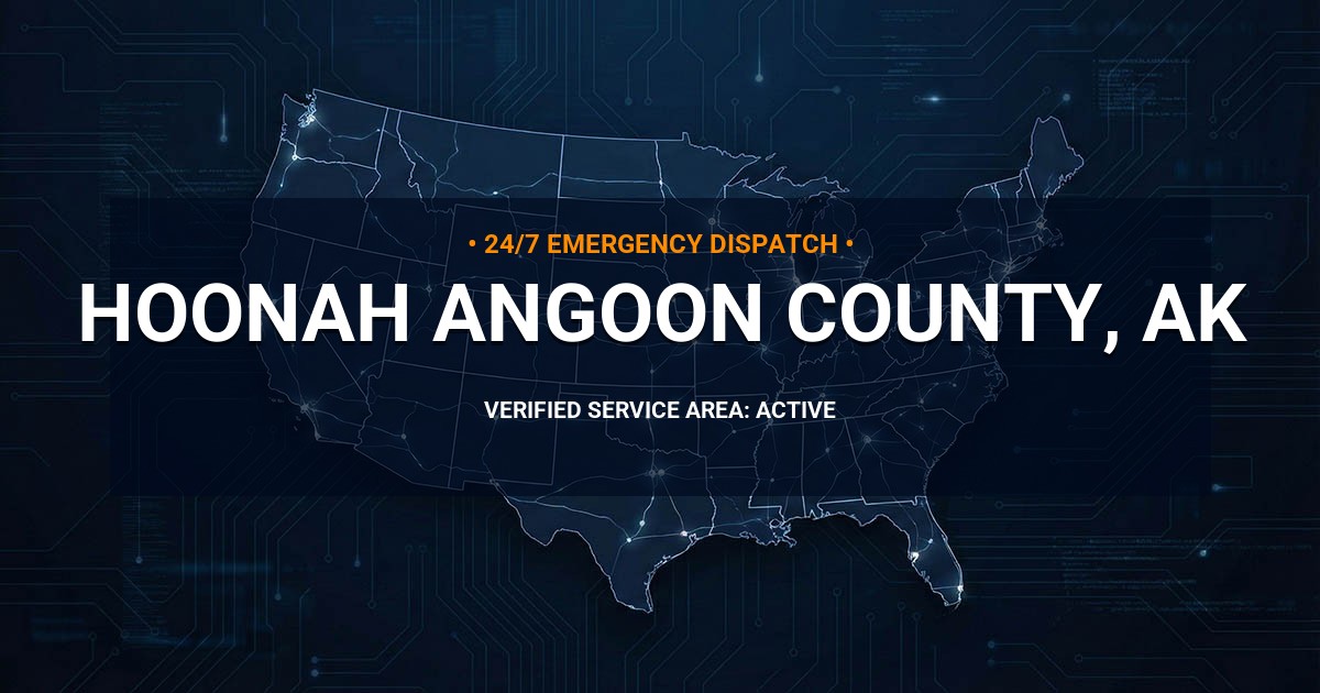 Emergency Plumbing Dispatch Map for Hoonah-Angoon County Plumbing Logistics