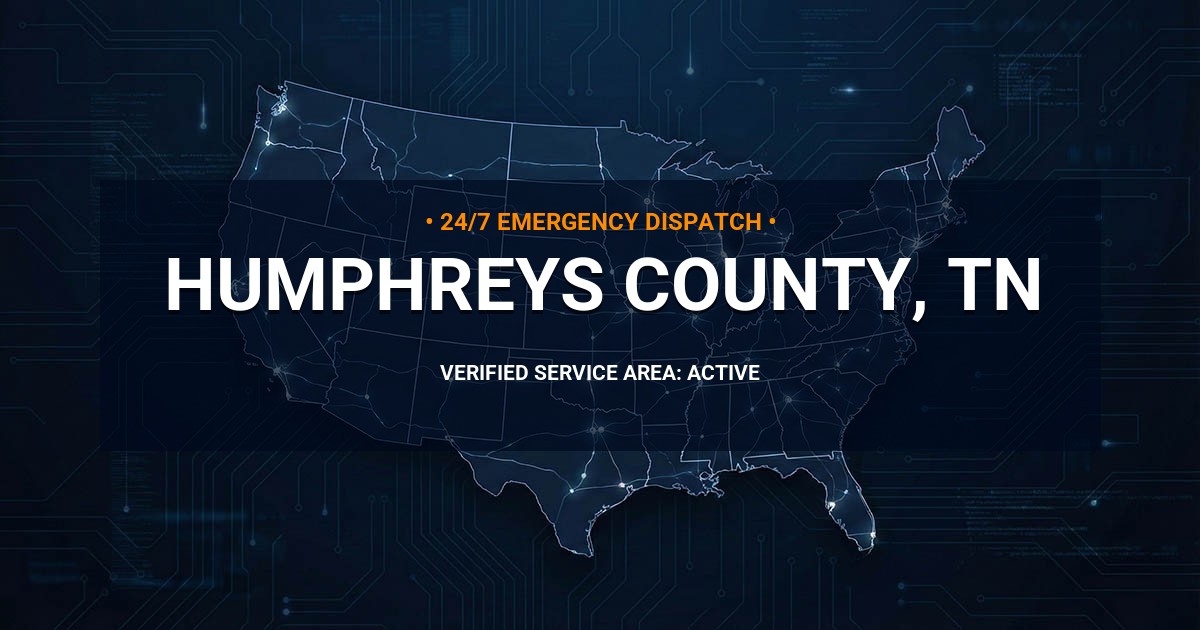 Emergency Plumbing Dispatch Map for Humphreys County Plumbing Logistics