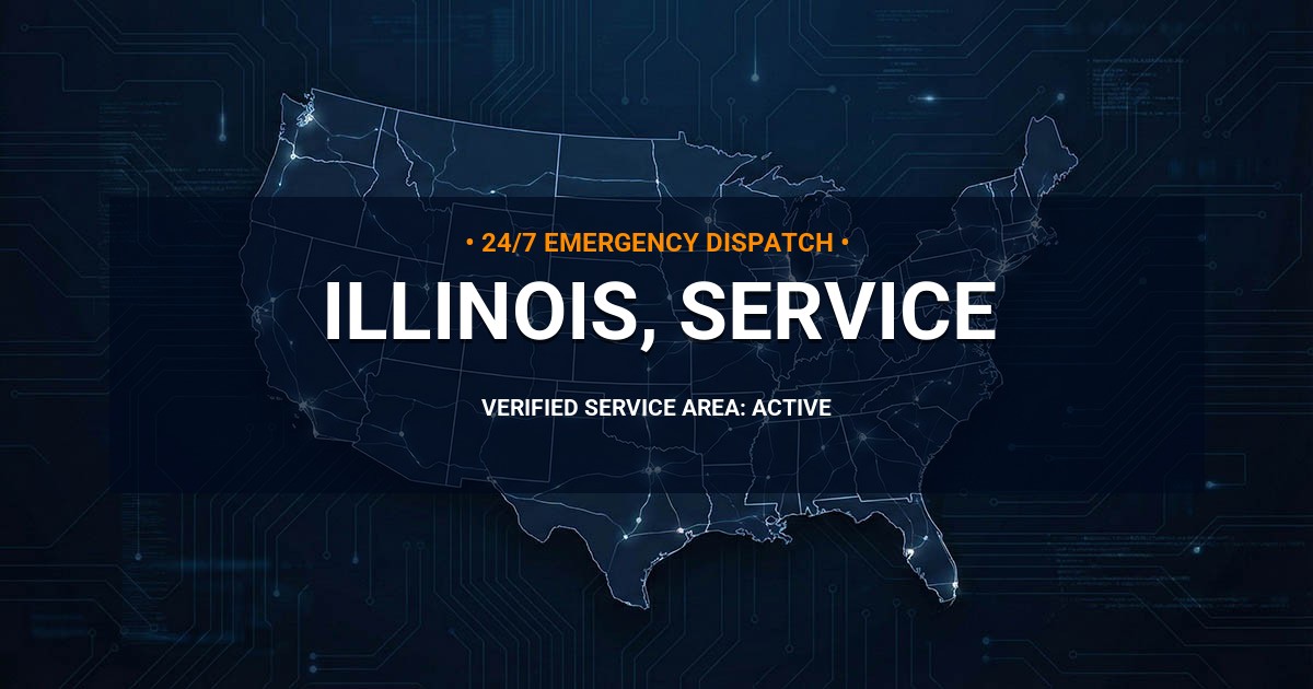 Emergency Plumbing Dispatch Map for Illinois Plumbing Administration