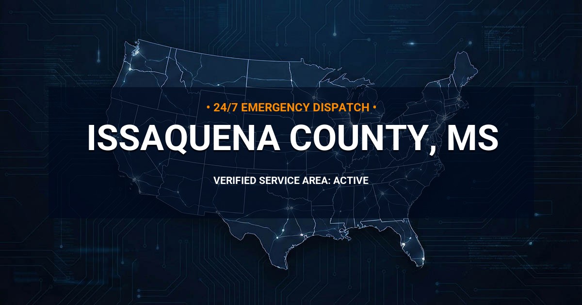 Emergency Plumbing Dispatch Map for Issaquena County Plumbing Logistics