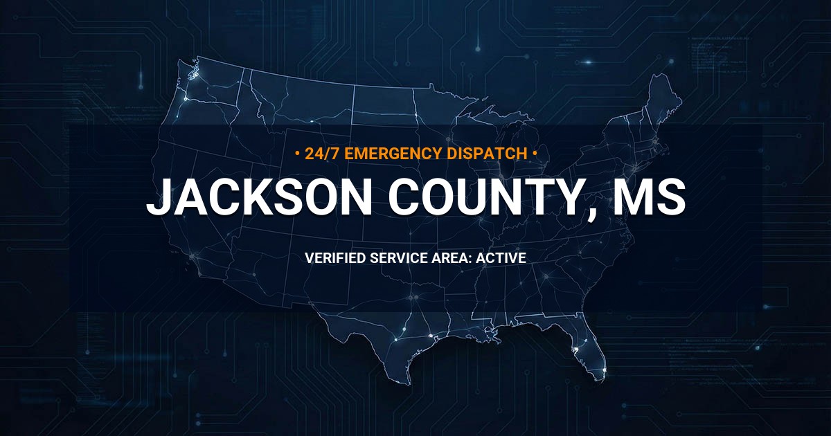 Emergency Plumbing Dispatch Map for Jackson County Plumbing Logistics