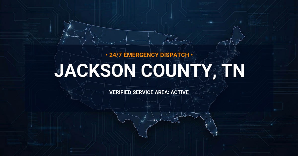 Emergency Plumbing Dispatch Map for Jackson County Plumbing Logistics