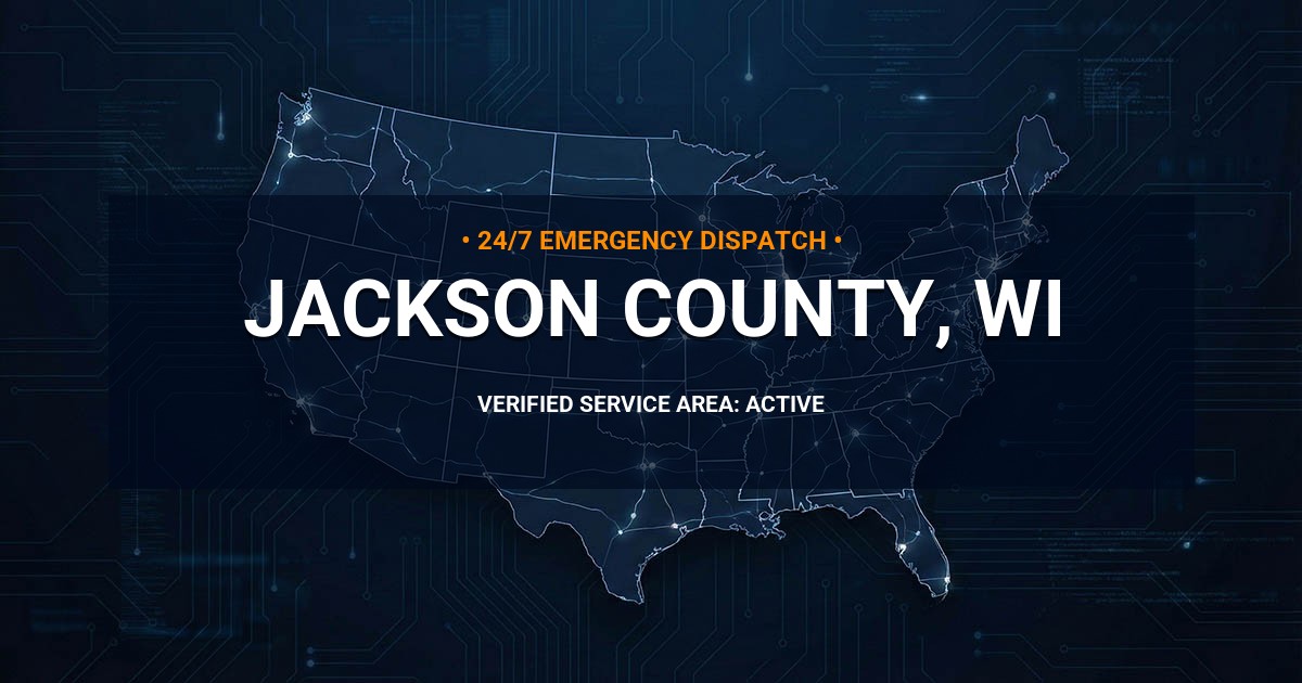 Emergency Plumbing Dispatch Map for Jackson County Plumbing Logistics