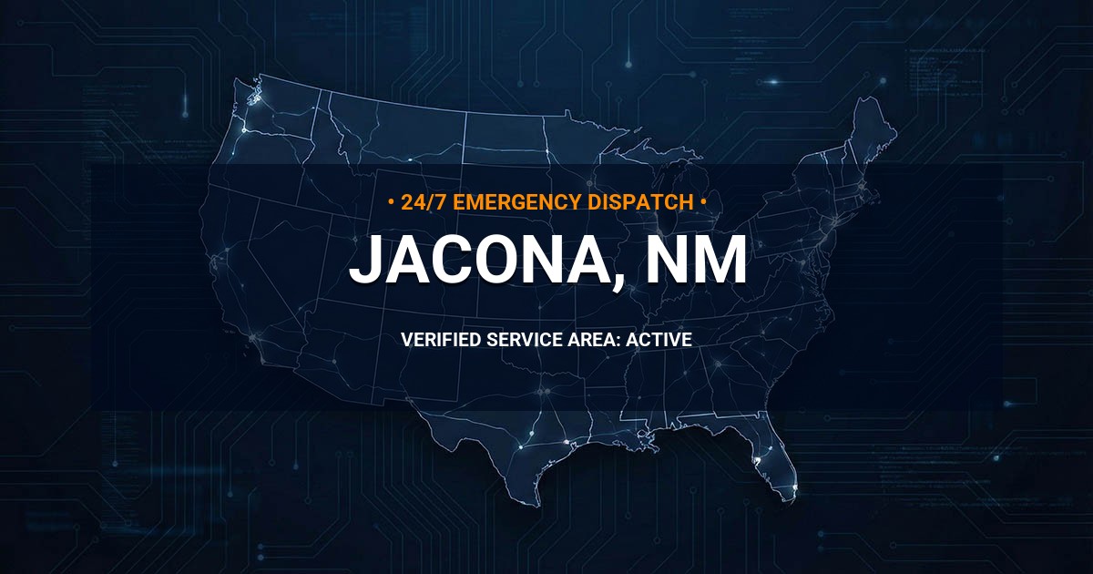 Emergency Plumbing Dispatch Map for Plumbing Services: Jacona, NM
