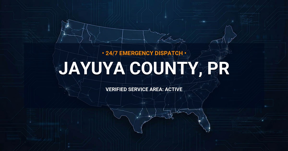 Emergency Plumbing Dispatch Map for Jayuya County Plumbing Logistics