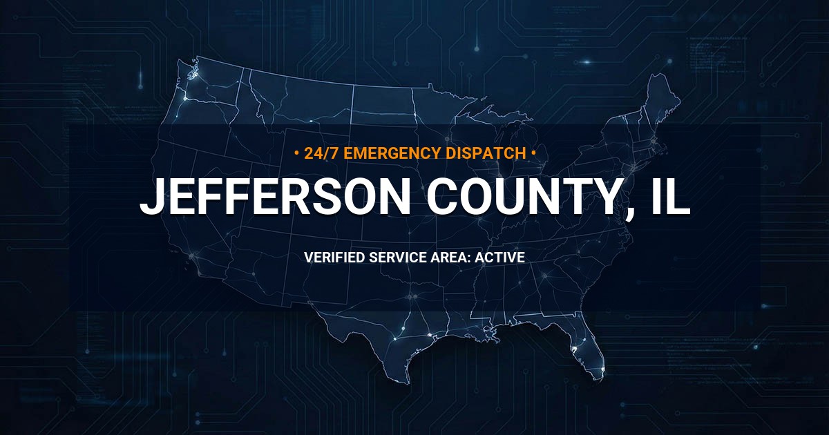 Emergency Plumbing Dispatch Map for Jefferson County Plumbing Logistics