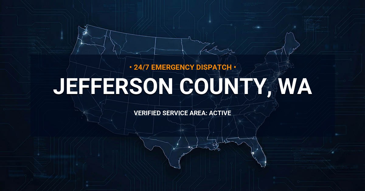 Emergency Plumbing Dispatch Map for Jefferson County Plumbing Logistics