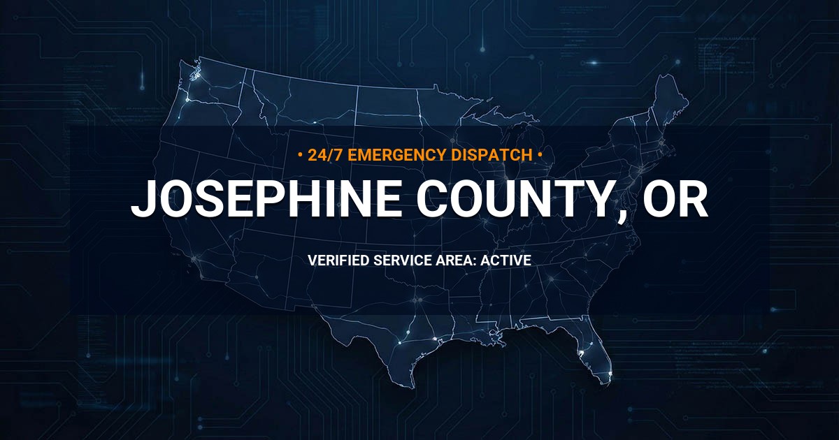 Emergency Plumbing Dispatch Map for Josephine County Plumbing Logistics