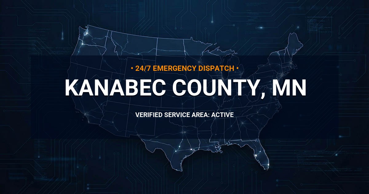 Emergency Plumbing Dispatch Map for Kanabec County Plumbing Logistics