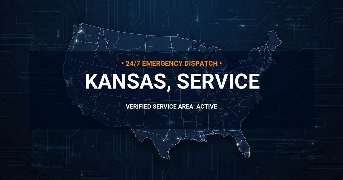 Emergency Plumbing Dispatch Map for Kansas Plumbing Administration