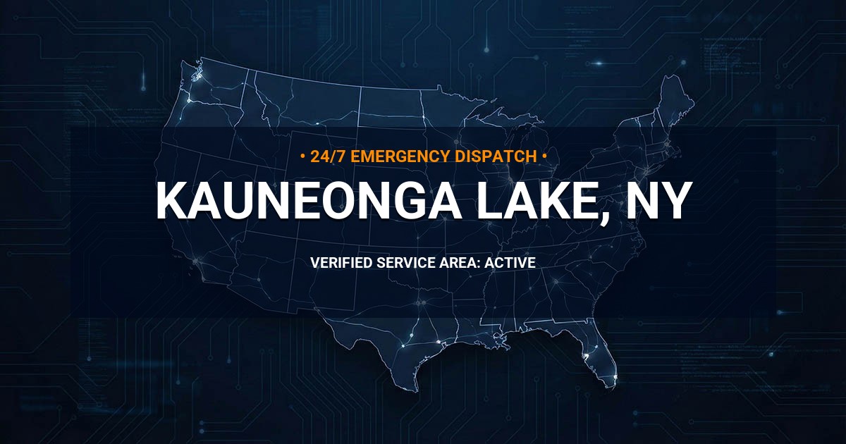 Emergency Plumbing Dispatch Map for Plumbing Services: Kauneonga Lake, NY