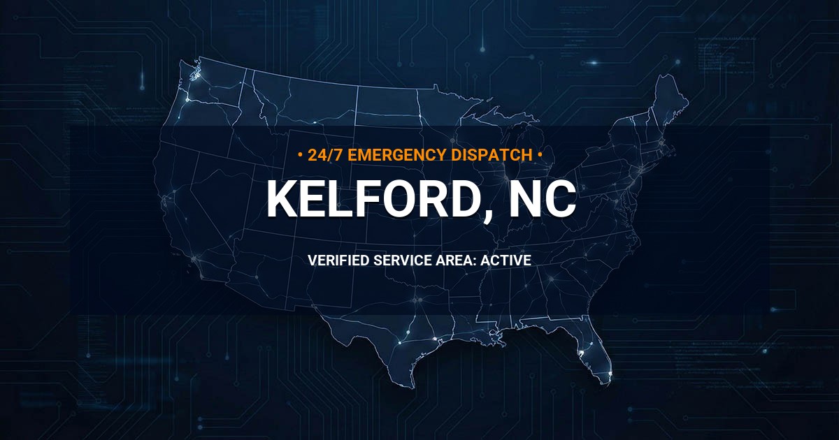 Emergency Plumbing Dispatch Map for Plumbing Services: Kelford, NC