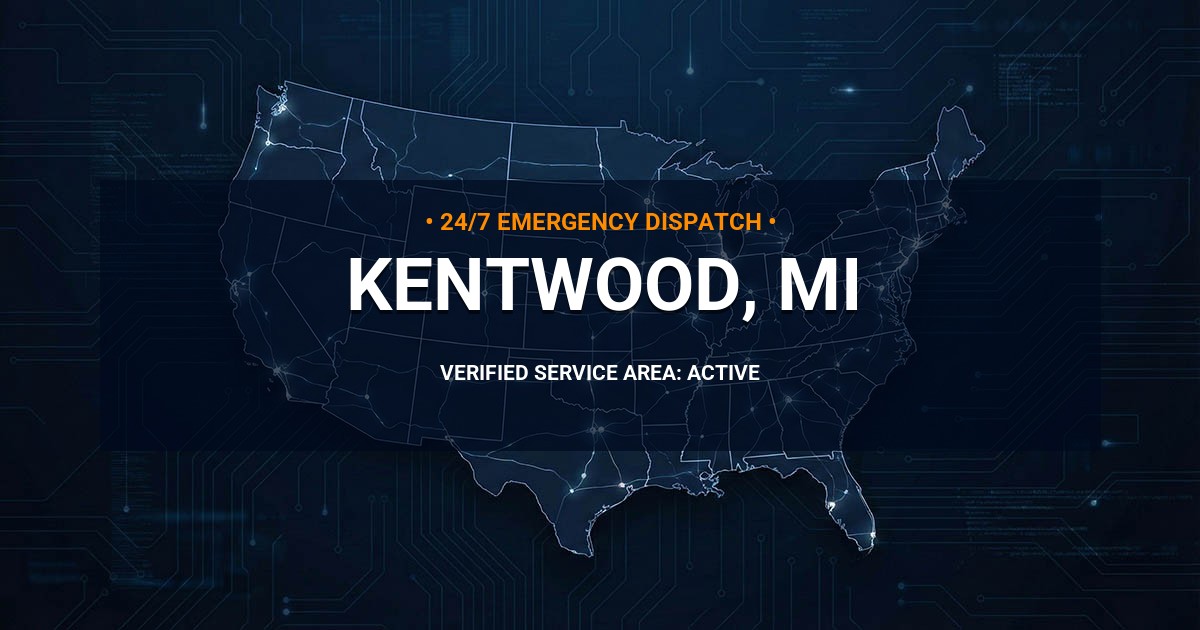 Emergency Plumbing Dispatch Map for Plumbing Services: Kentwood, MI