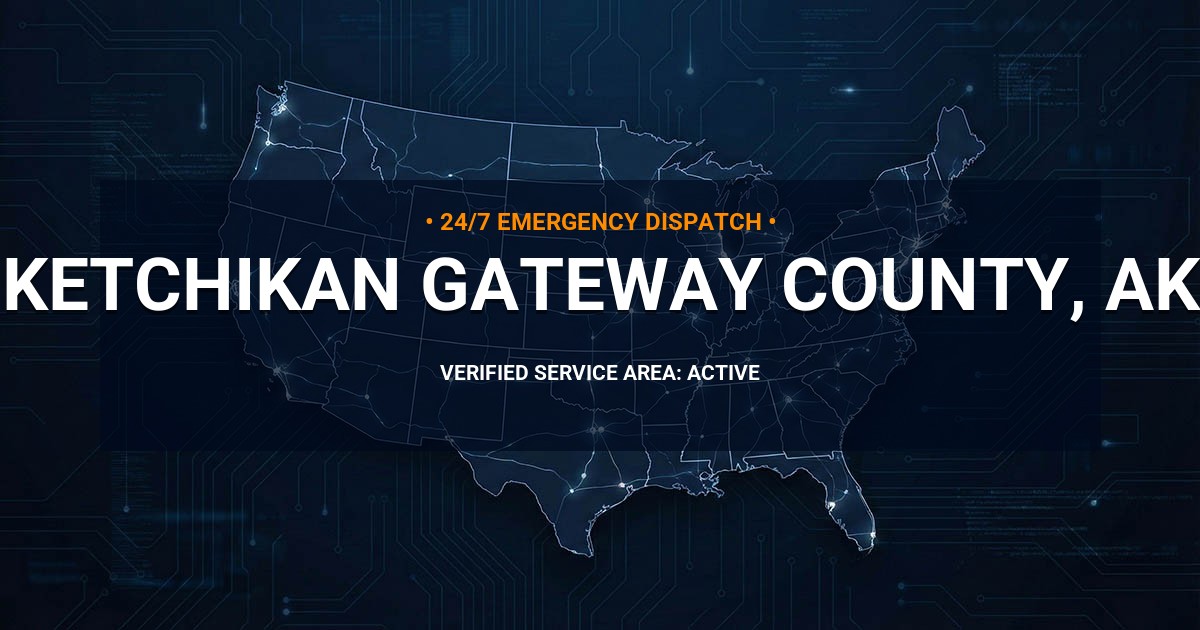 Emergency Plumbing Dispatch Map for Ketchikan Gateway County Plumbing Logistics