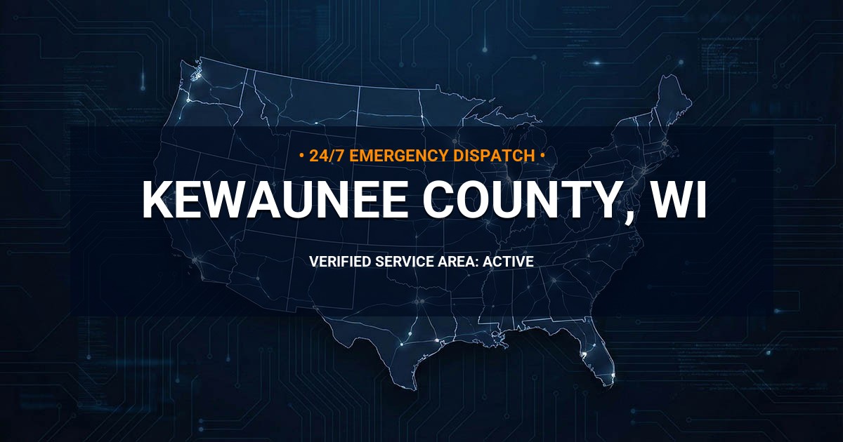 Emergency Plumbing Dispatch Map for Kewaunee County Plumbing Logistics