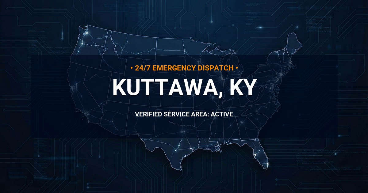 Emergency Plumbing Dispatch Map for Plumbing Services: Kuttawa, KY