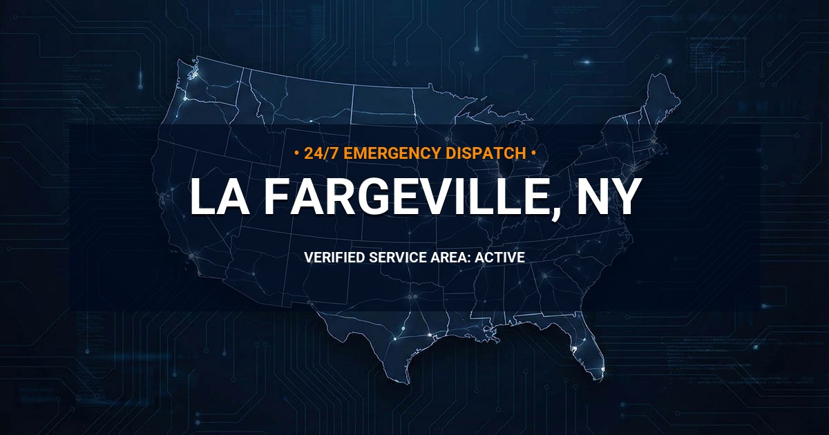 Emergency Plumbing Dispatch Map for Plumbing Services: La Fargeville, NY