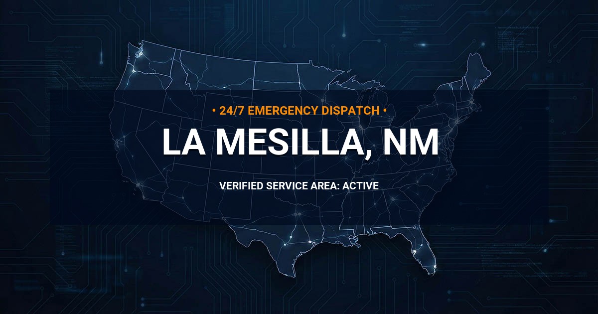 Emergency Plumbing Dispatch Map for Plumbing Services: La Mesilla, NM