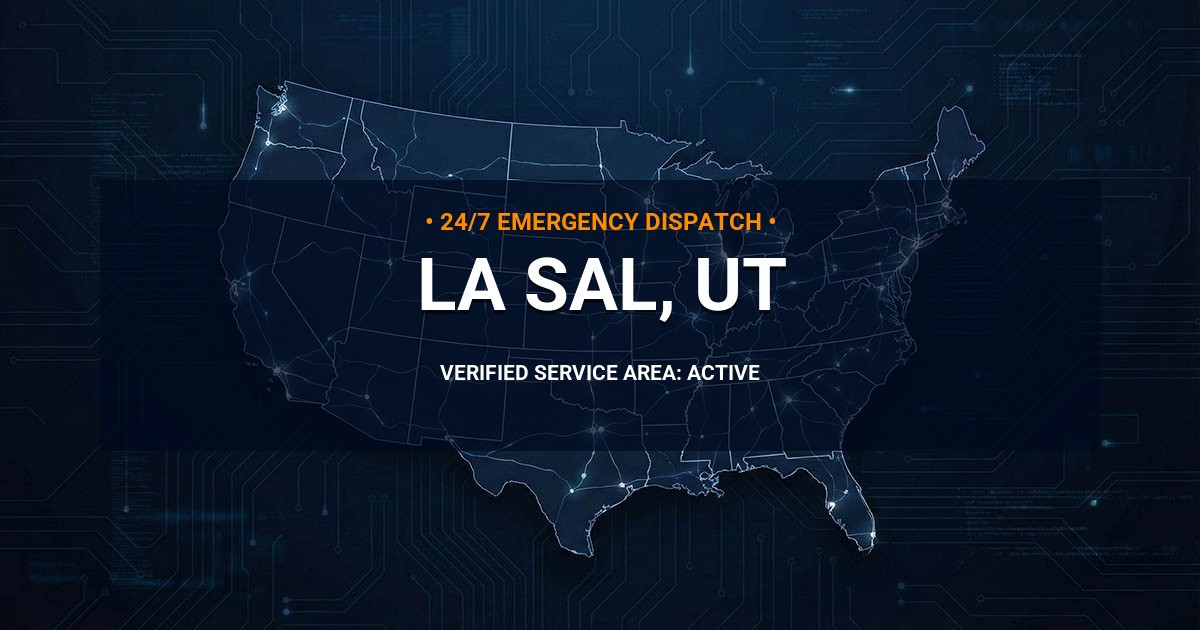 Emergency Plumbing Dispatch Map for Plumbing Services: La Sal, UT