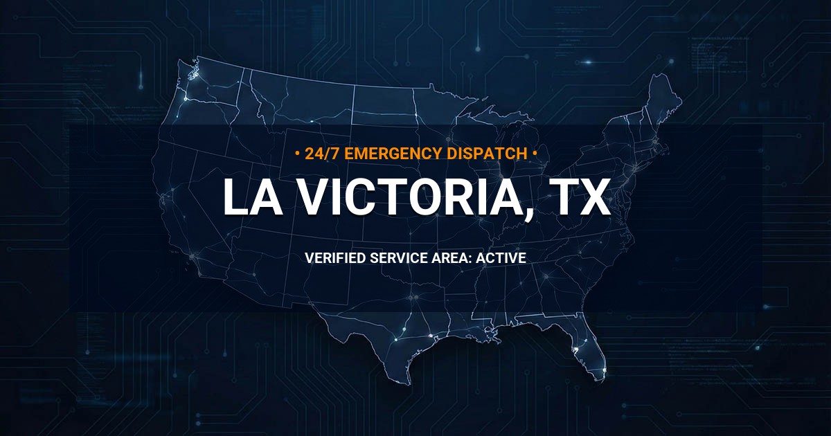 Emergency Plumbing Dispatch Map for Plumbing Services: La Victoria, TX