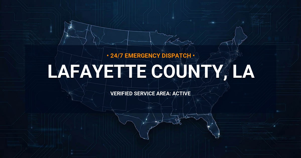 Emergency Plumbing Dispatch Map for Lafayette County Plumbing Logistics
