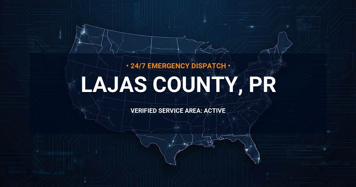 Emergency Plumbing Dispatch Map for Lajas County Plumbing Logistics
