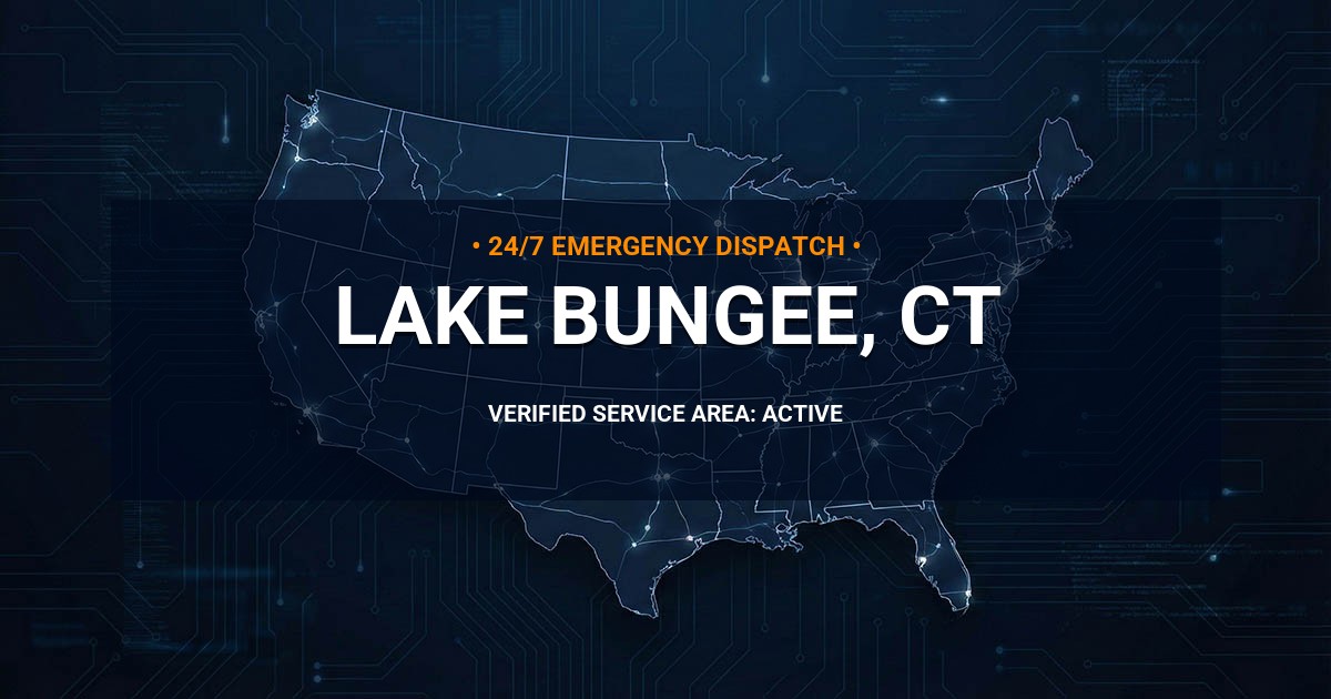 Emergency Plumbing Dispatch Map for Plumbing Services: Lake Bungee, CT