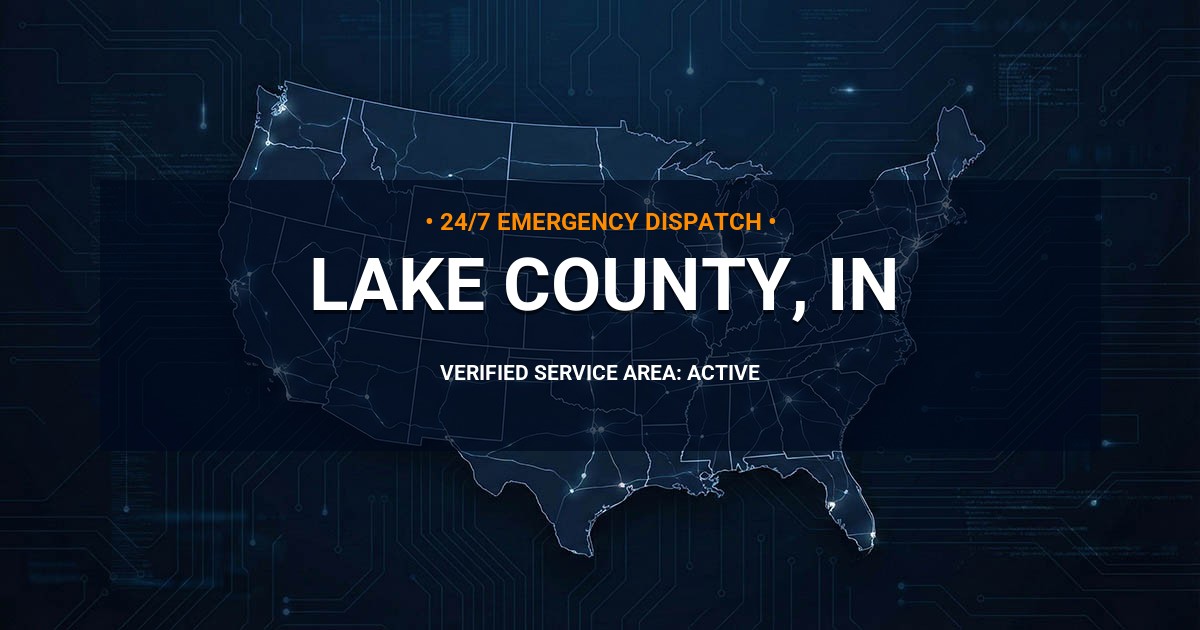 Emergency Plumbing Dispatch Map for Lake County Plumbing Logistics