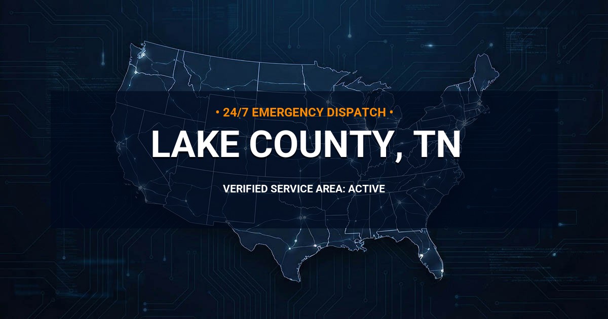 Emergency Plumbing Dispatch Map for Lake County Plumbing Logistics