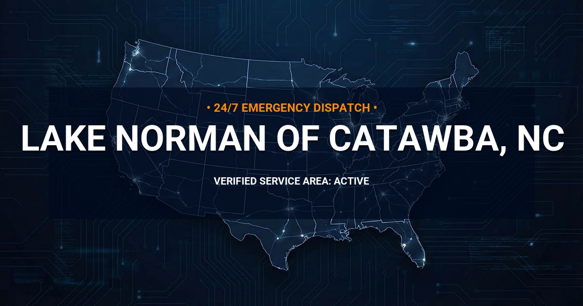 Emergency Plumbing Dispatch Map for Plumbing Services: Lake Norman of Catawba, NC