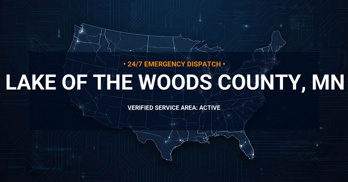 Emergency Plumbing Dispatch Map for Lake of the Woods County Plumbing Logistics