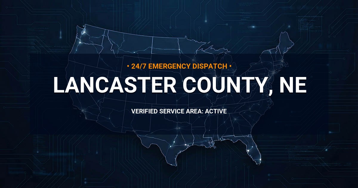 Emergency Plumbing Dispatch Map for Lancaster County Plumbing Logistics