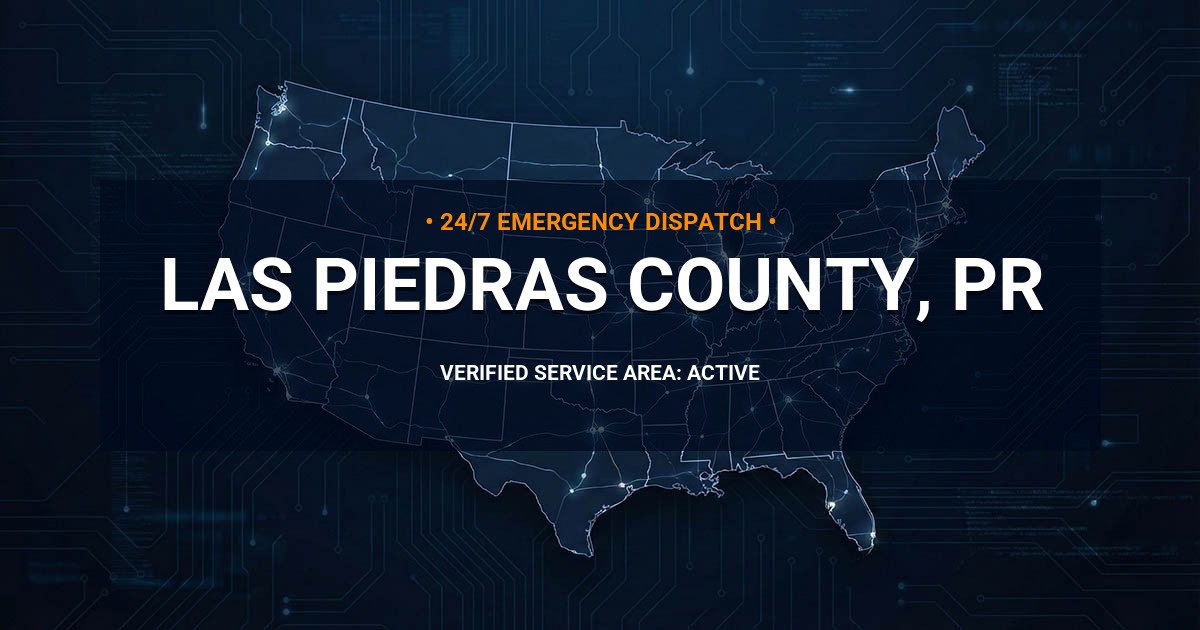 Emergency Plumbing Dispatch Map for Las Piedras County Plumbing Logistics