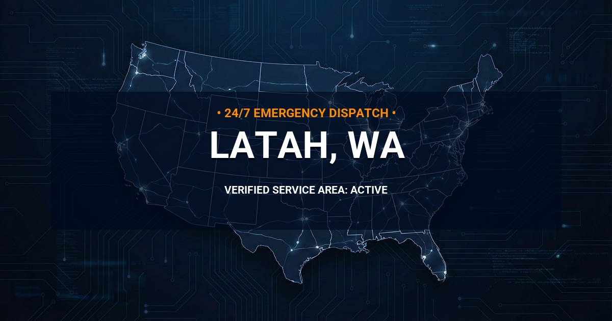 Emergency Plumbing Dispatch Map for Plumbing Services: Latah, WA