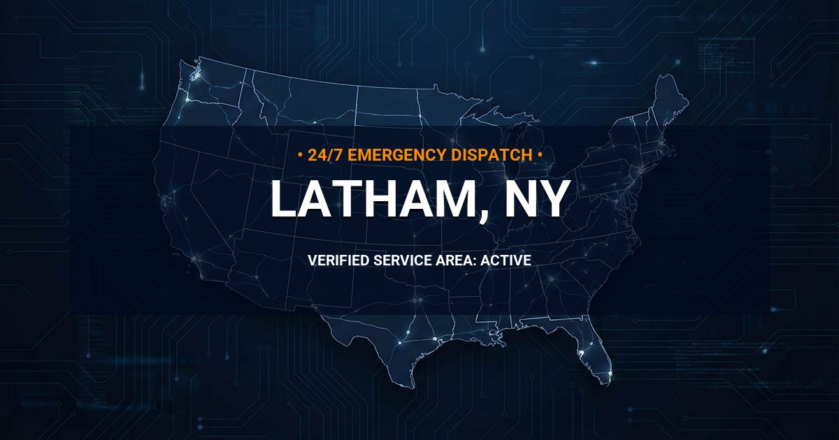 Emergency Plumbing Dispatch Map for Plumbing Services: Latham, NY