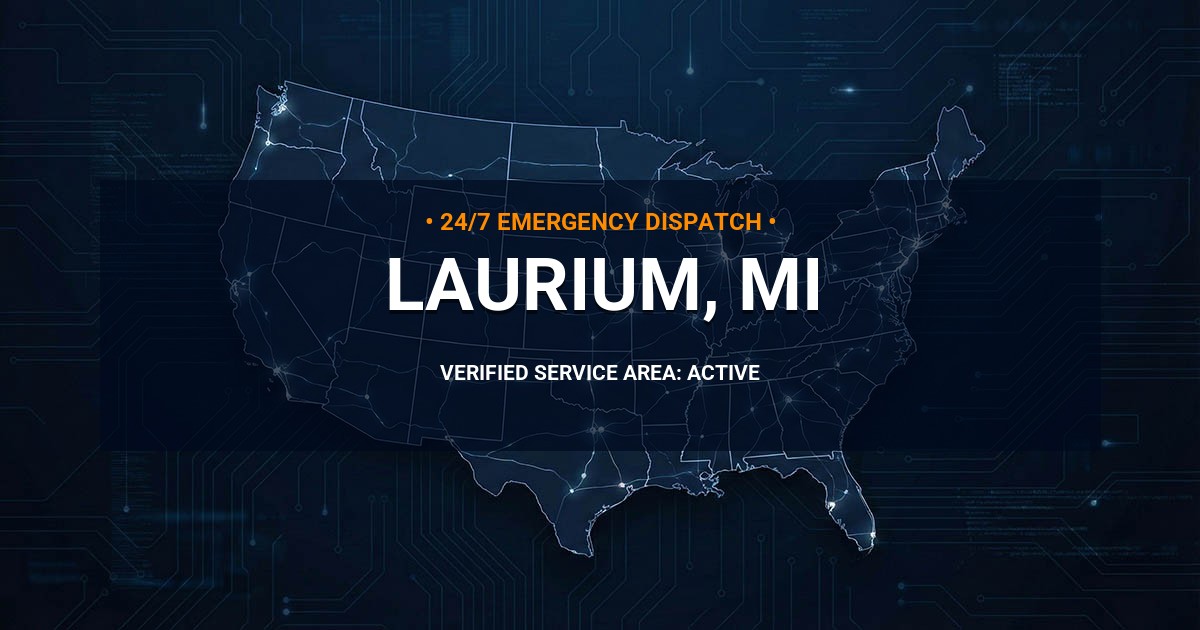 Emergency Plumbing Dispatch Map for Plumbing Services: Laurium, MI