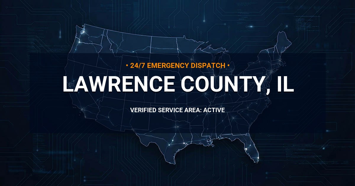 Emergency Plumbing Dispatch Map for Lawrence County Plumbing Logistics