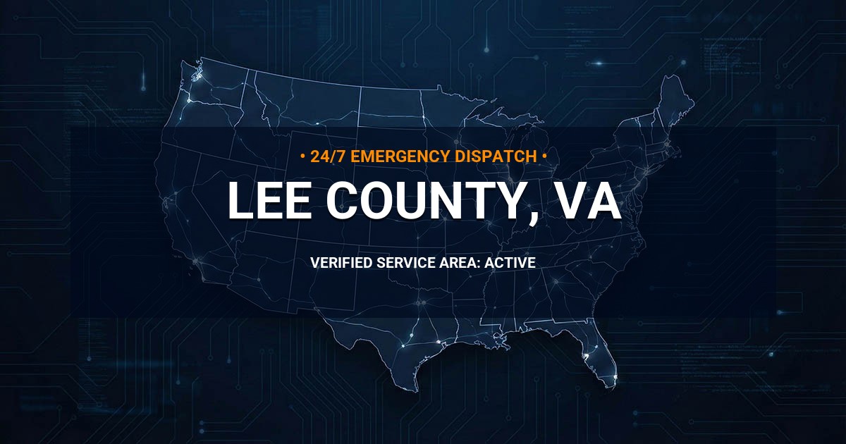 Emergency Plumbing Dispatch Map for Lee County Plumbing Logistics