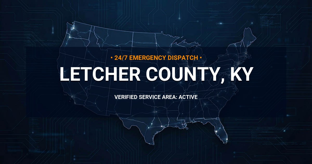 Emergency Plumbing Dispatch Map for Letcher County Plumbing Logistics
