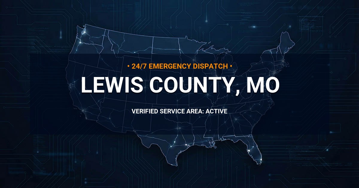 Emergency Plumbing Dispatch Map for Lewis County Plumbing Logistics