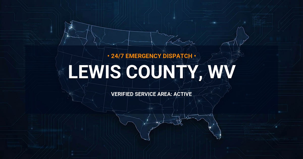 Emergency Plumbing Dispatch Map for Lewis County Plumbing Logistics