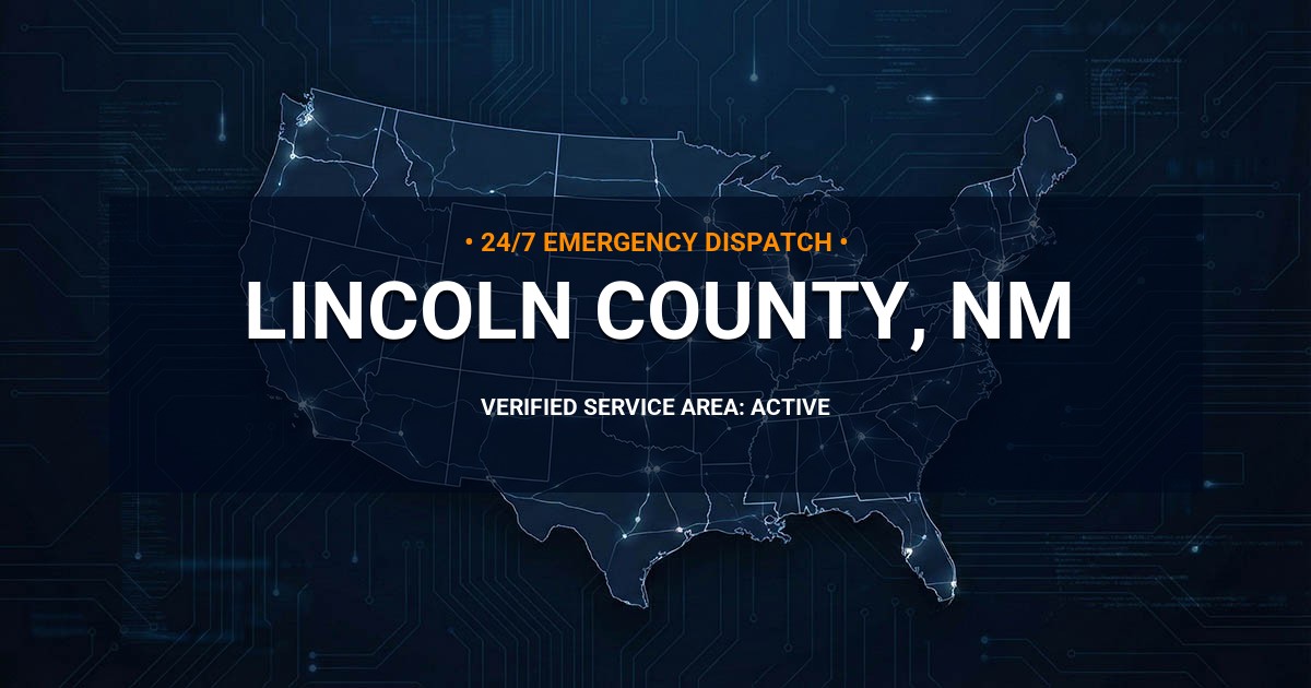 Emergency Plumbing Dispatch Map for Lincoln County Plumbing Logistics
