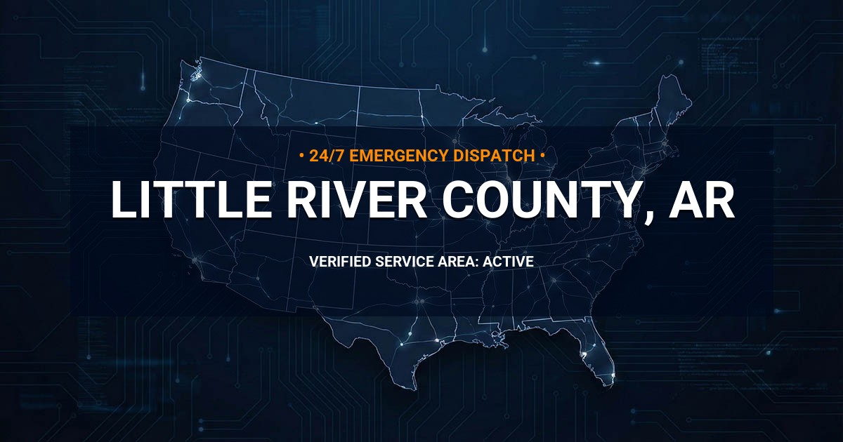 Emergency Plumbing Dispatch Map for Little River County Plumbing Logistics
